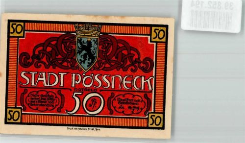 Pößneck 50 Pf. Gutschein