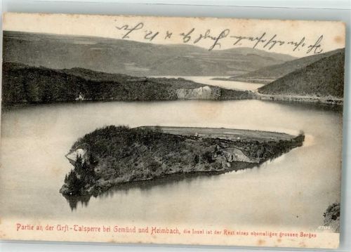 Gemünd 1906 Urfttalsperre Insel Krumenaul Verlag Franz Häussler