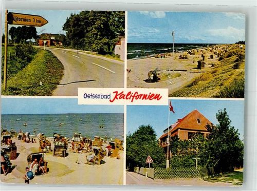 Kalifornien Hinweisschild Strand Strandkörbe