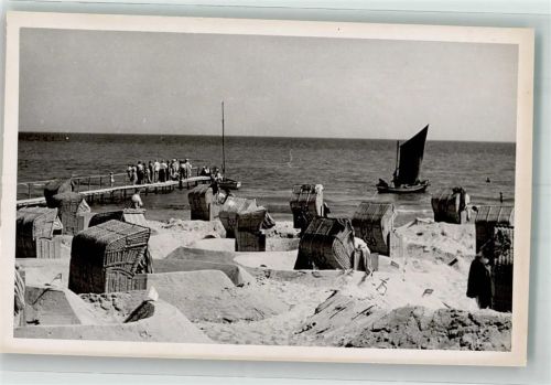 Dahme Schwimmbad Strandkörbe Ort handschriftlich