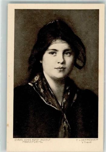 Photogravure Frauen Porträt Defregger, F. von