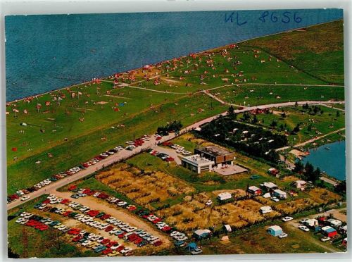 Otterndorf Fliegeraufnahme vom Campingplatz mit Gasthaus Kap Farvel