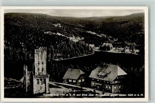 Hornisgrinde mit Bismarckturm und Mummelsee Verlag Pache WK II