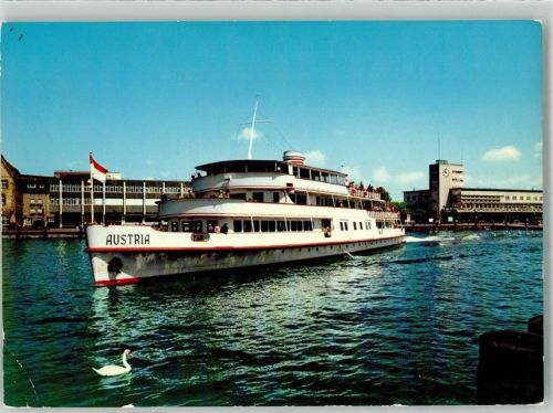 Friedrichshafen Fahrgastschiff MS Austria im Hafen Foto AK