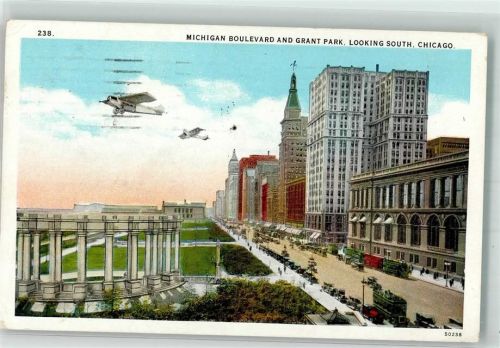 Chicago Michigan Boulevard Grant Park Flugzeuge