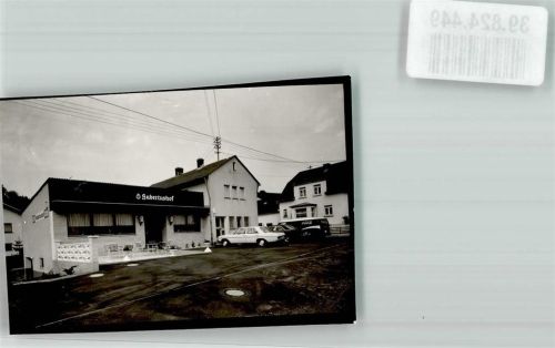 Unnau Gasthaus Hubertushof Auto Ort handschriftlich Foto Original aus Archiv eines Ansichtskartenverlags