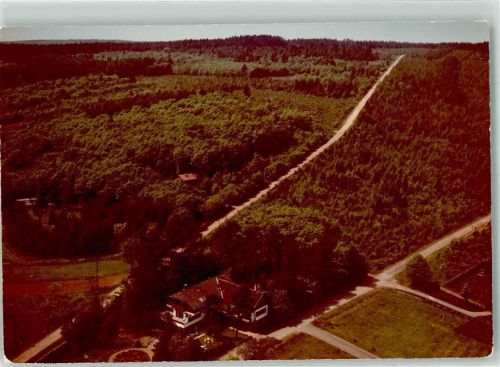 Scheiden Vogelschau Jagdhaus Pension Leineweber Ort handschriftlich Foto Original aus Archiv eines Ansichtskartenverlags