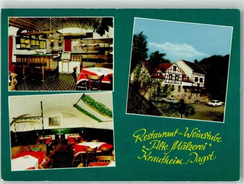 Krautheim Gasthaus Weinstube Alte Mälzerei Oldtimer