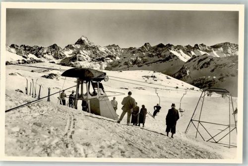 Ski Winter Nebelhorn Bergstation Sessellift Foto AK