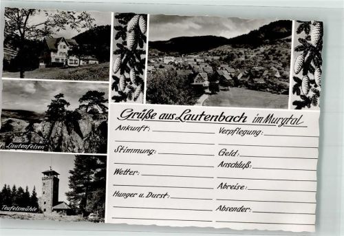 Lautenbach Lautenfelsen Teufelsmühle Gasthaus Pension Lautenfelsen