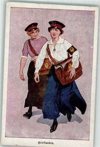 1918 Brieftauben Frauen Heilemann-Karte der Lustigen Blätter Serie VI