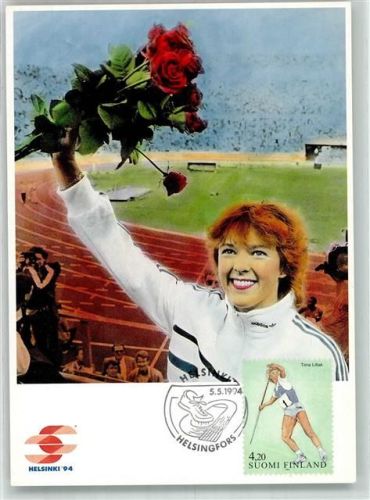Helsinki Helsingfors Speerwerfen Tiina Lillak 1983 Leichtathletik Sonderstempel