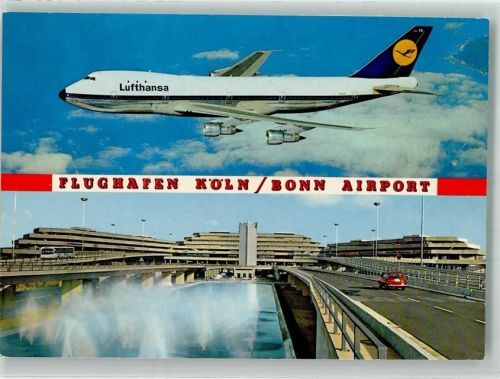 Köln Wahnheide 710 Fliegeraufnahme einer Boeing 747 der Lufthansa Fotograf Wagenhut