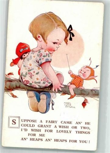 Kind Fee Puppe Vallentine u. Sons 1700 Attwell, M. L. Künstlerkarte