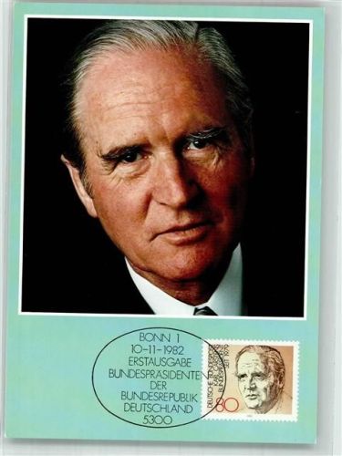 Prof. Dr. Karl Carstens 5. Bundespräsident d. Bundesrepublik Deutschland Sonderstempel