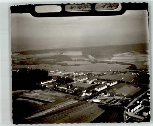 66822 W6610 Lebach - Fliegeraufnahme Ort handschriftlich Foto Original aus Archiv eines Ansichtskartenverlags