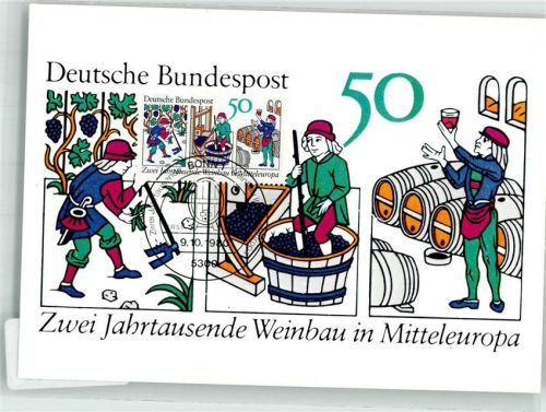 Bonn 1980 Zwei Jahrtausende Weinbau in Mitteleuropa Ort lt. Stempel