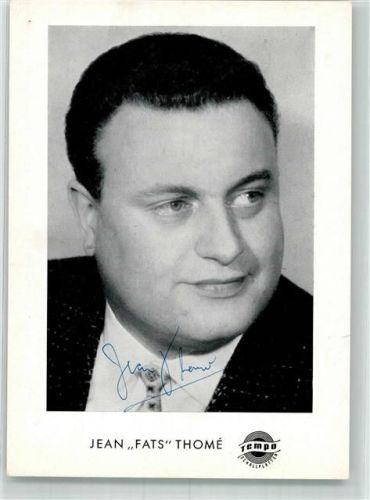 Portrait von Jean Fats Thome mit Autogramm Tempo-Schallplatten KEINE AK
