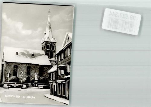 Burscheid Ev. Kirche im Winter Foto Original aus Archiv eines Ansichtskartenverlags