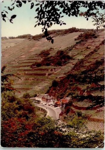 Walporzheim Cafe Gasthaus Bunte Kuh Ahrtal Ort handschriftlich Foto Original aus Archiv eines Ansichtskartenverlags