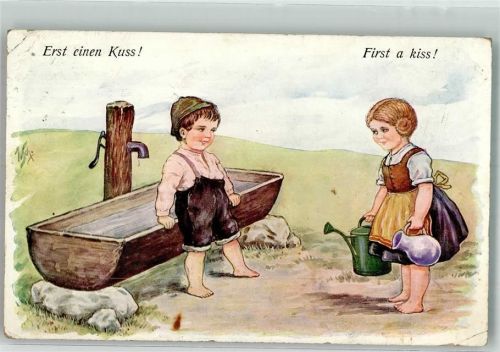 1914 Kinder Erst ein Kuß WSSB 1027