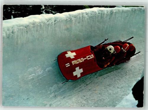 St. Moritz 1978 Bobbahn Viererbob