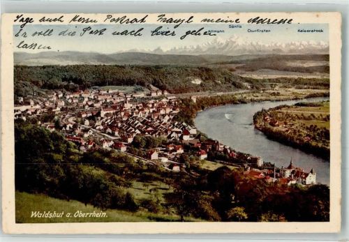 Waldshut Hotel Warteck Bahnpost Zug 1631