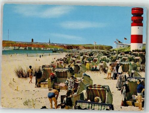 Helgoland Südstrand auf der Düne Leuchtturm Fotograf Otto Schulze