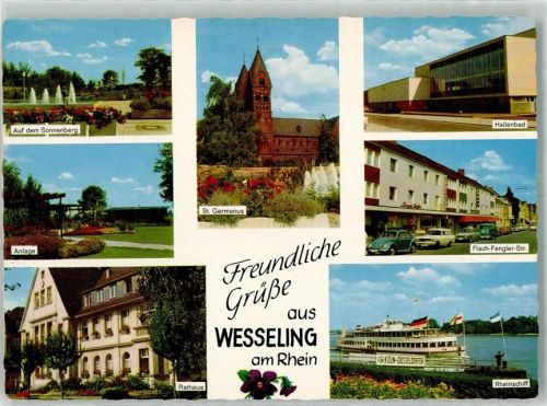 Wesseling Flach-Fenglerstrasse Schwimmbad Rathaus