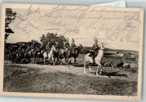 1914 Ein Trupp berittener Dragoner WK I B.K.W.I. 828-3