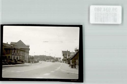 Metzingen Innerörtliche Straße Foto Original aus Archiv eines Ansichtskartenverlags Ort handschriftlich