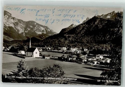 Bayerisch Gmain 1955 Foto Baumann, E. Kirche