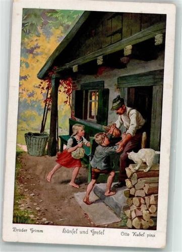 Hänsel u. Gretel Brüder Grimm UVACHROM Nr. 3717 Serie 125