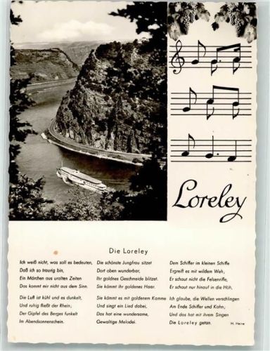Loreley Dampfer Schiffspost Frieden Loreley