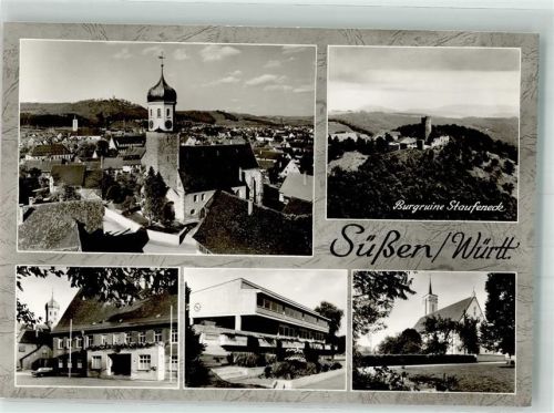 Süßen Fliegeraufnahme Burgruine Staufeneck