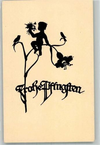 Pfingsten Kind Scherenschnitt