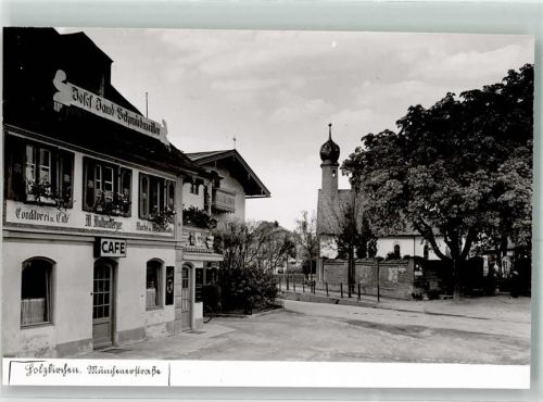 Holzkirchen Münchnerstraße Cafe Konditorei Turm Foto Original aus Archiv eines Ansichtskartenverlags