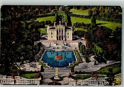 82488 W8107 Linderhof Foto AK Schloss