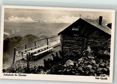 Ostlerhütte Foto AK Foto Fäustle Hüttenstempel