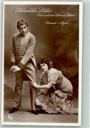 Girardi und Myra in Die Heimliche Liebe Theaterschauspieler
