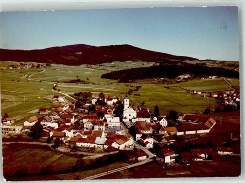 Rinchnach Fliegeraufnahme Ort handschriftlich Foto Original aus Archiv eines Ansichtskartenverlags