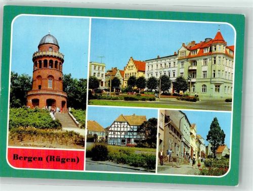 Bergen AAussichtsturm Ernst-Morotz-Arndt-Turm Karl-Marx-Platz Marktstrasse