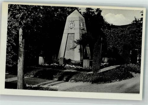 Teningen Kriegerdenkmal Verlag Kurt Görtz 1865
