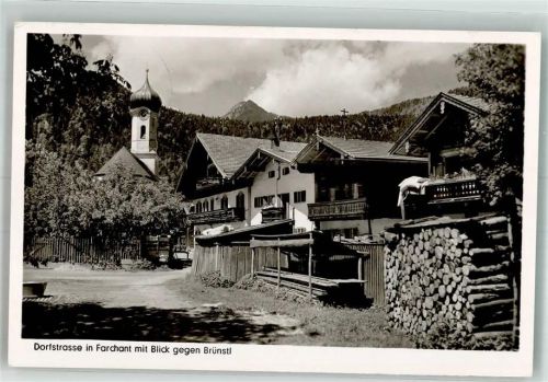 Farchant 1957 Kirche Dorfstrasse