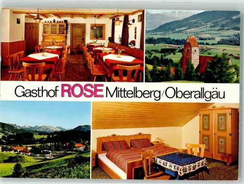 Mittelberg Gasthaus Pension Rose Kirche