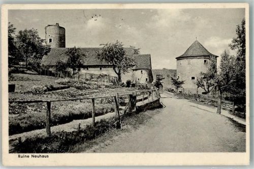 Igersheim 1942 Burg Ruine Neuhaus