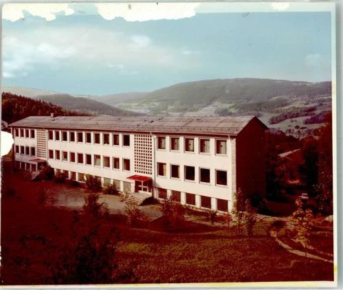 Kollnburg Schule Ort handschriftlich Foto Original aus Archiv eines Ansichtskartenverlags