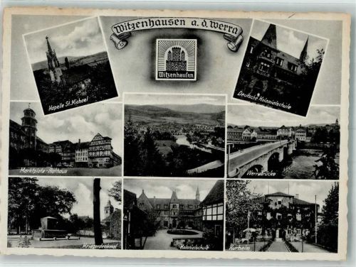 Witzenhausen Kirche St. Michael Marktplatz Rathaus Kriegerdenkmal Kurheim Werrabrücke