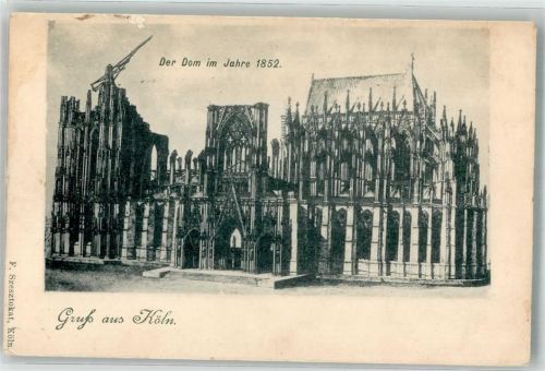 Köln Altstadt-Süd 101 Dom anno 1852