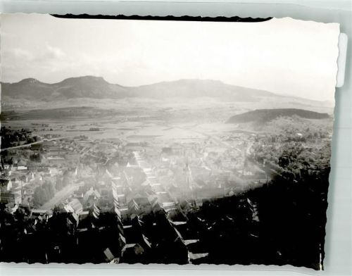 Balingen Fliegeraufnahme des Ortes mit der Stadtkirche Foto Original aus Archiv eines Ansichtskartenverlags Ort handschriftlich